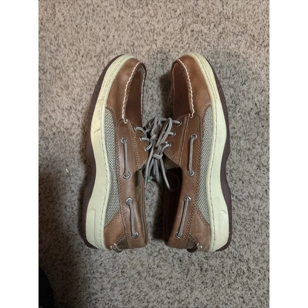Sperry  Top Sider Brown Leather Boat Shoes Men's Sz 10 Beach Casual